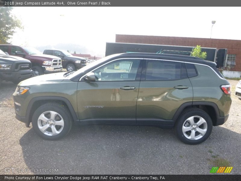 Olive Green Pearl / Black 2018 Jeep Compass Latitude 4x4