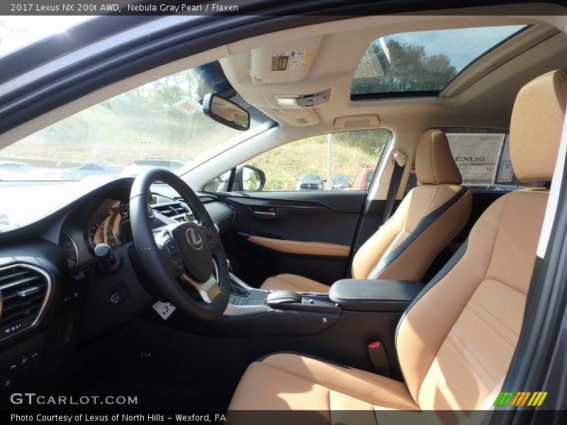 Nebula Gray Pearl / Flaxen 2017 Lexus NX 200t AWD
