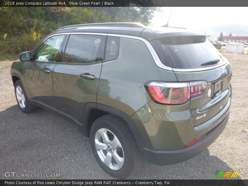 Olive Green Pearl / Black 2018 Jeep Compass Latitude 4x4