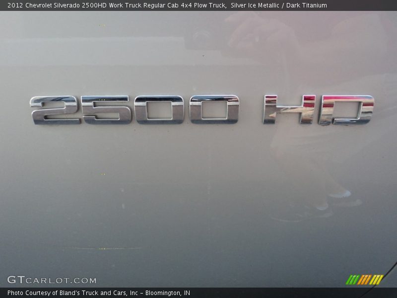 Silver Ice Metallic / Dark Titanium 2012 Chevrolet Silverado 2500HD Work Truck Regular Cab 4x4 Plow Truck