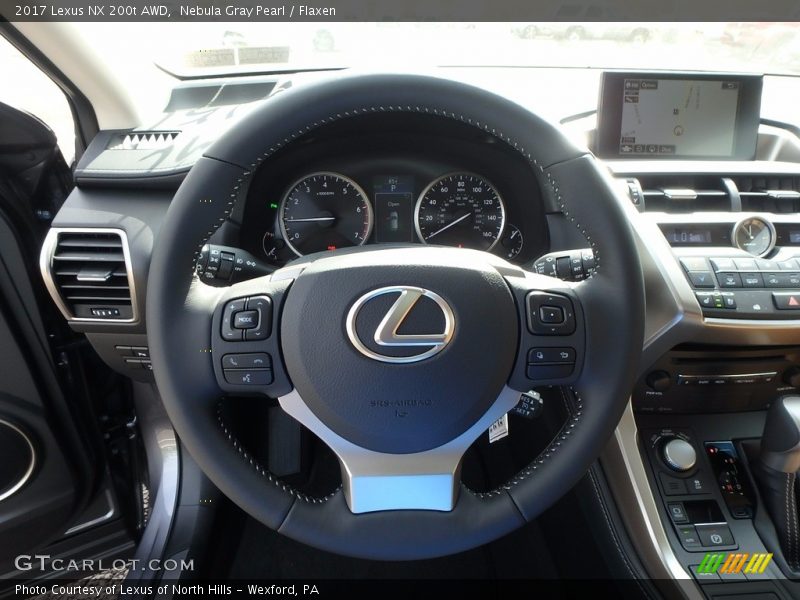 Nebula Gray Pearl / Flaxen 2017 Lexus NX 200t AWD