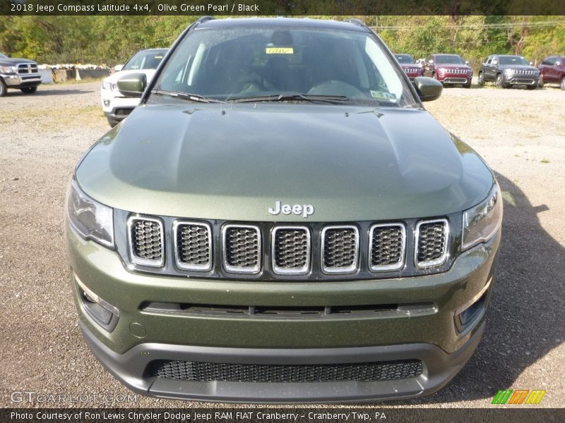 Olive Green Pearl / Black 2018 Jeep Compass Latitude 4x4