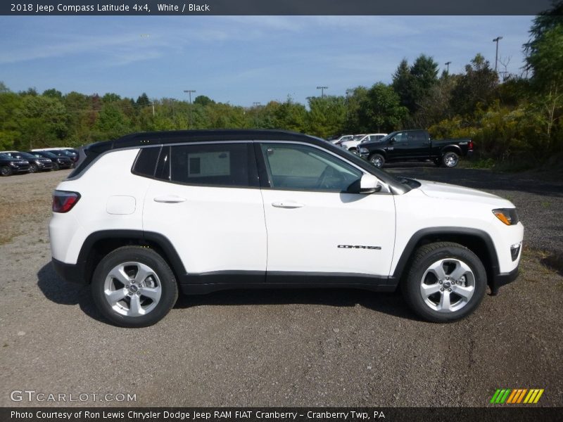 White / Black 2018 Jeep Compass Latitude 4x4