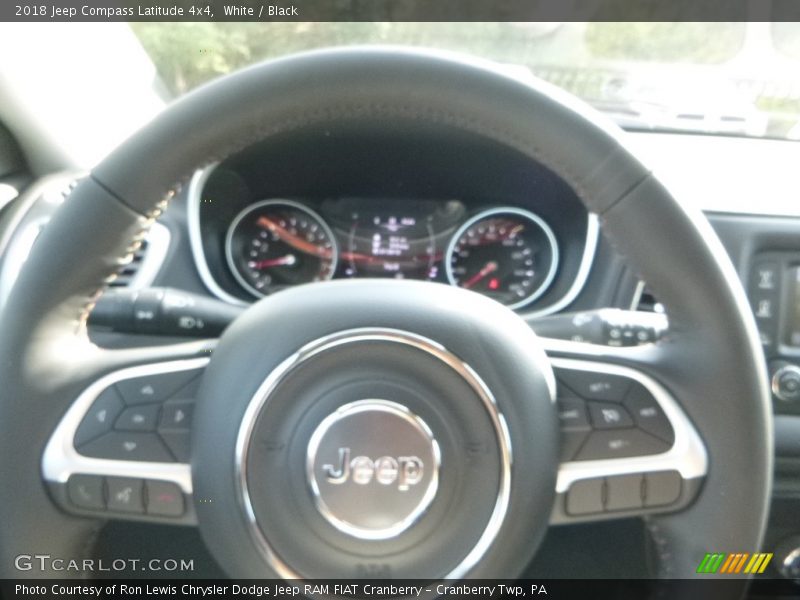 White / Black 2018 Jeep Compass Latitude 4x4