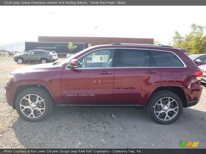 Velvet Red Pearl / Black 2018 Jeep Grand Cherokee Limited 4x4 Sterling Edition