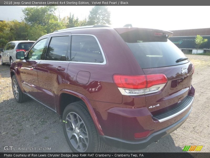 Velvet Red Pearl / Black 2018 Jeep Grand Cherokee Limited 4x4 Sterling Edition