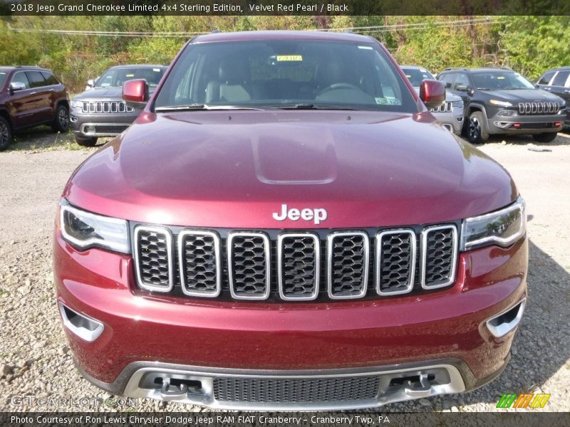 Velvet Red Pearl / Black 2018 Jeep Grand Cherokee Limited 4x4 Sterling Edition