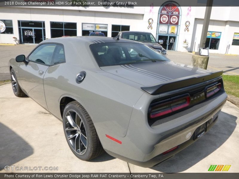 Destroyer Gray / Black 2018 Dodge Challenger 392 HEMI Scat Pack Shaker