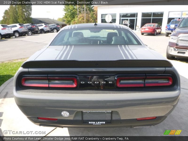 Destroyer Gray / Black 2018 Dodge Challenger 392 HEMI Scat Pack Shaker