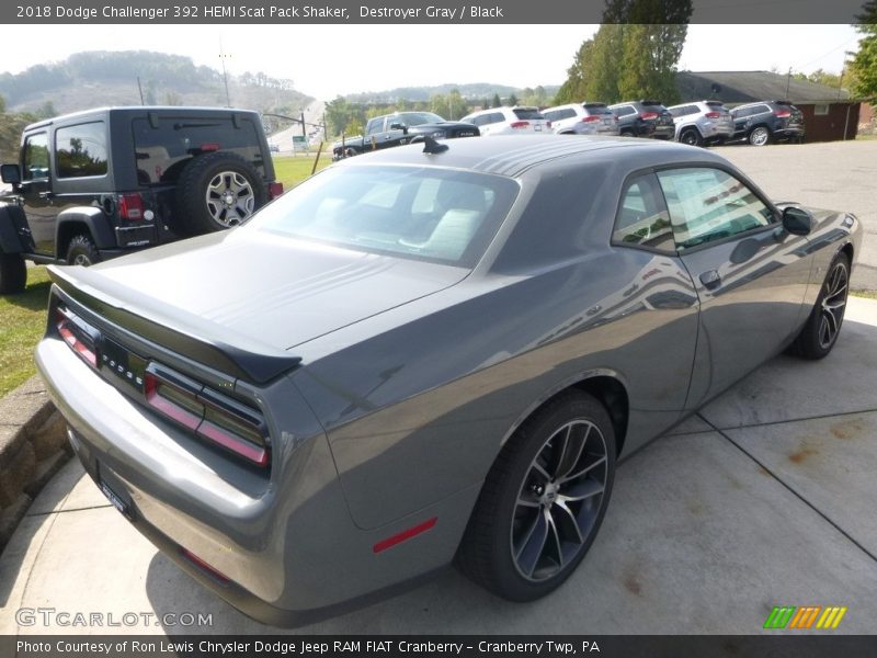 Destroyer Gray / Black 2018 Dodge Challenger 392 HEMI Scat Pack Shaker