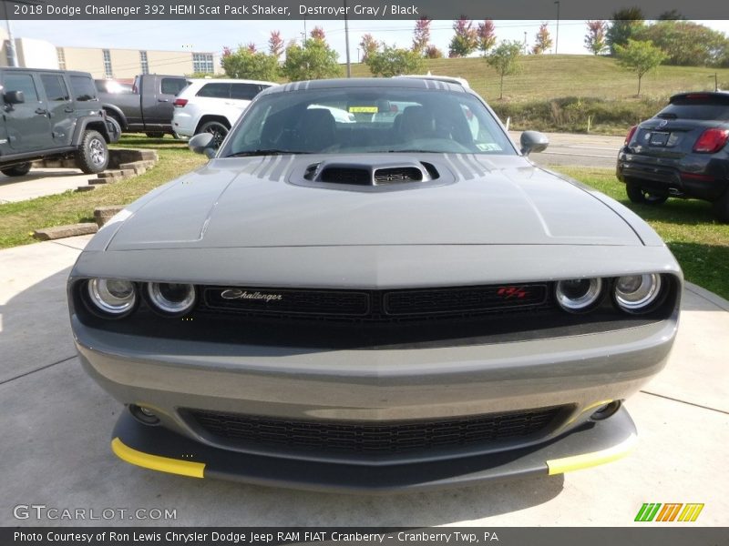Destroyer Gray / Black 2018 Dodge Challenger 392 HEMI Scat Pack Shaker