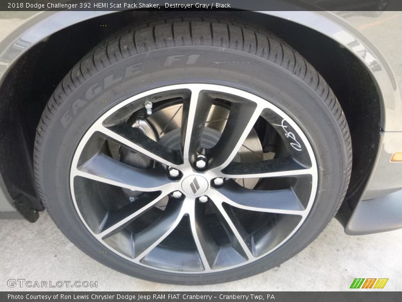 Destroyer Gray / Black 2018 Dodge Challenger 392 HEMI Scat Pack Shaker