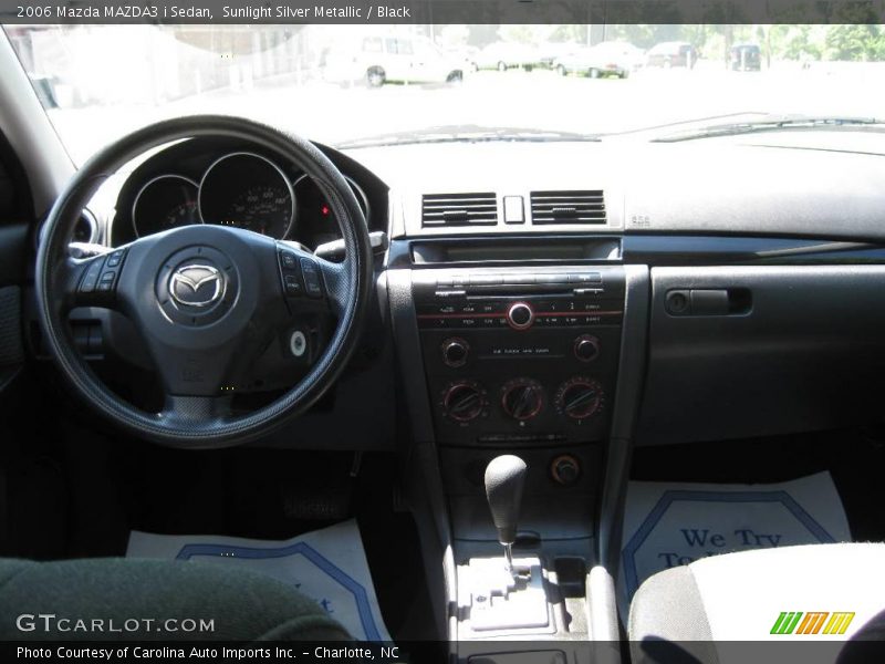 Sunlight Silver Metallic / Black 2006 Mazda MAZDA3 i Sedan