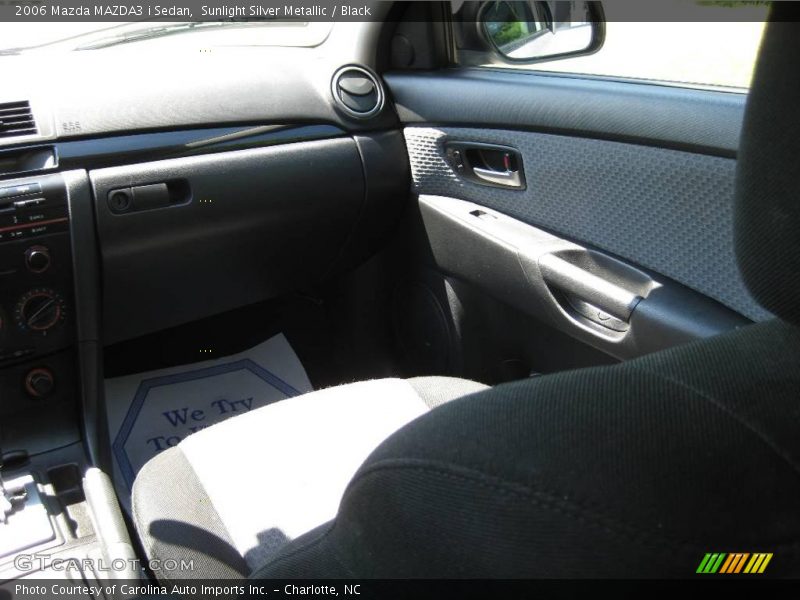 Sunlight Silver Metallic / Black 2006 Mazda MAZDA3 i Sedan