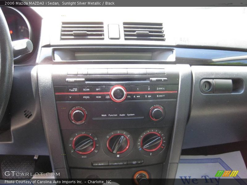 Sunlight Silver Metallic / Black 2006 Mazda MAZDA3 i Sedan