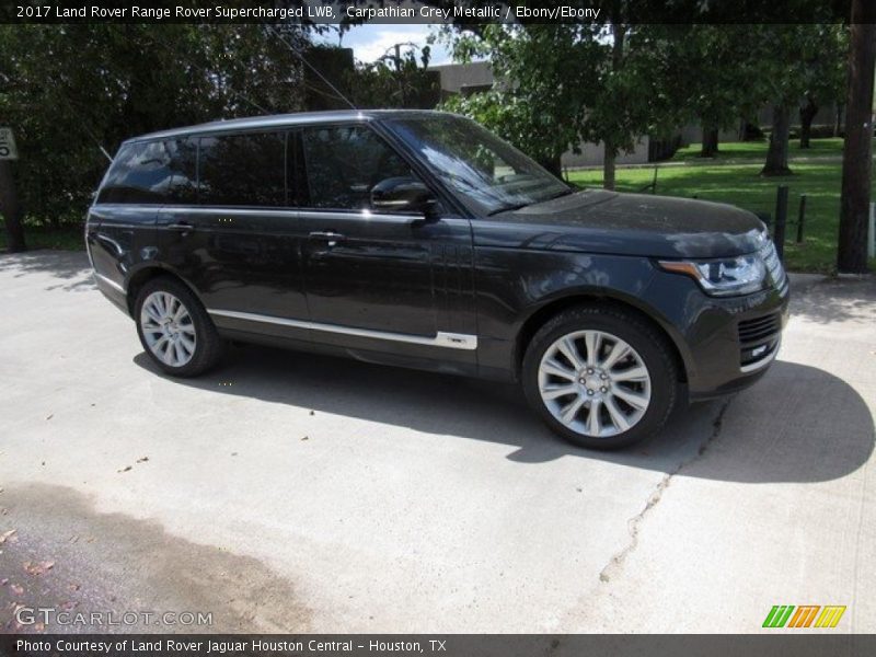 Carpathian Grey Metallic / Ebony/Ebony 2017 Land Rover Range Rover Supercharged LWB