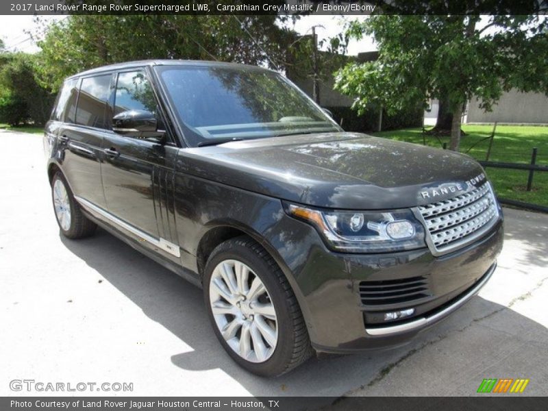 Carpathian Grey Metallic / Ebony/Ebony 2017 Land Rover Range Rover Supercharged LWB