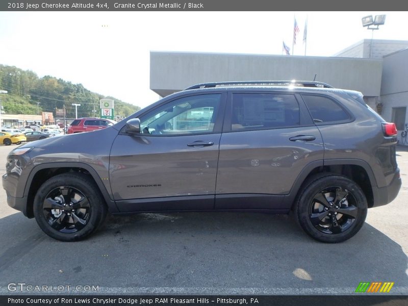 Granite Crystal Metallic / Black 2018 Jeep Cherokee Altitude 4x4