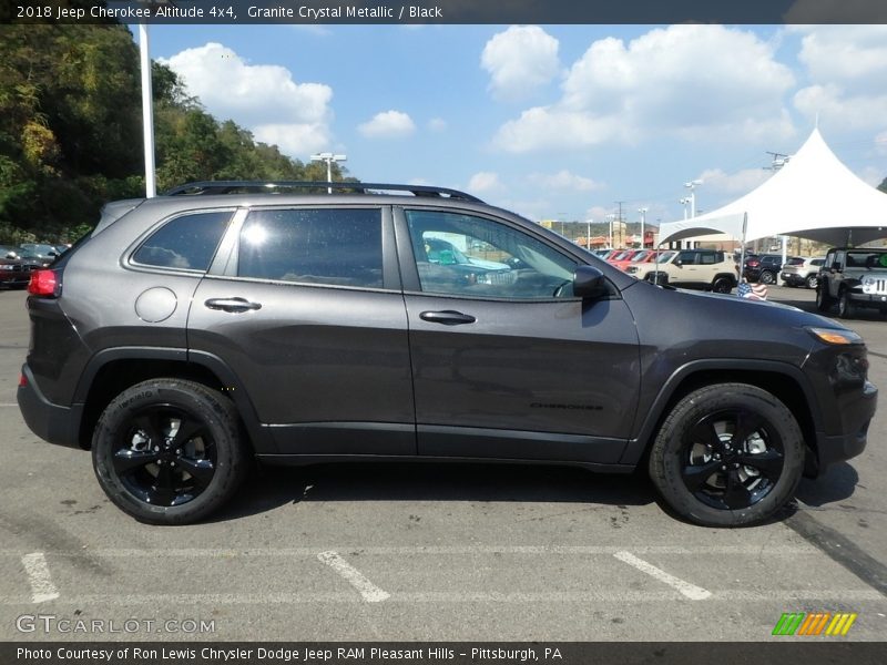 Granite Crystal Metallic / Black 2018 Jeep Cherokee Altitude 4x4