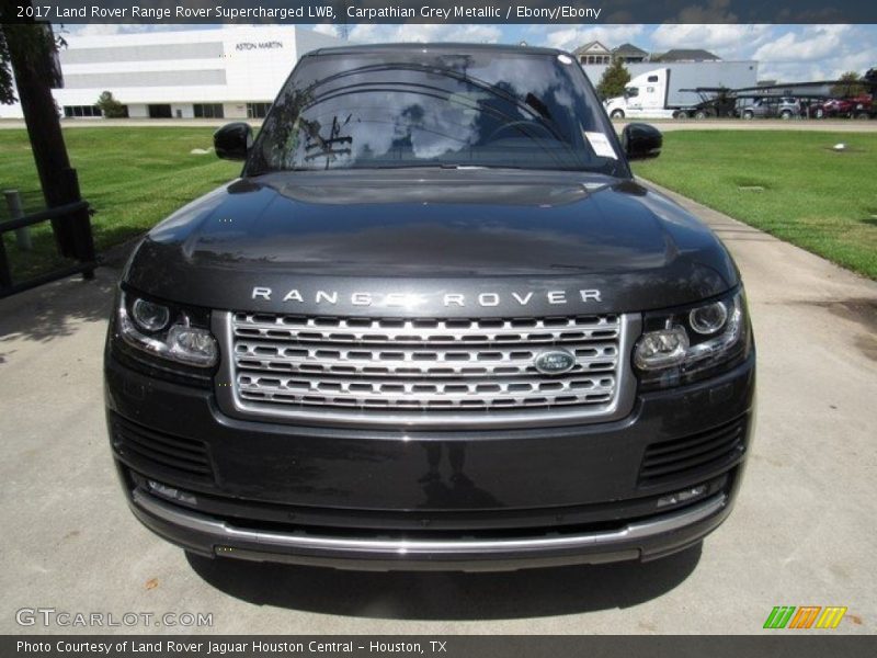 Carpathian Grey Metallic / Ebony/Ebony 2017 Land Rover Range Rover Supercharged LWB