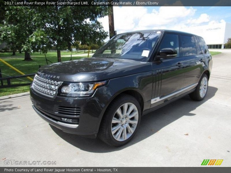 Carpathian Grey Metallic / Ebony/Ebony 2017 Land Rover Range Rover Supercharged LWB