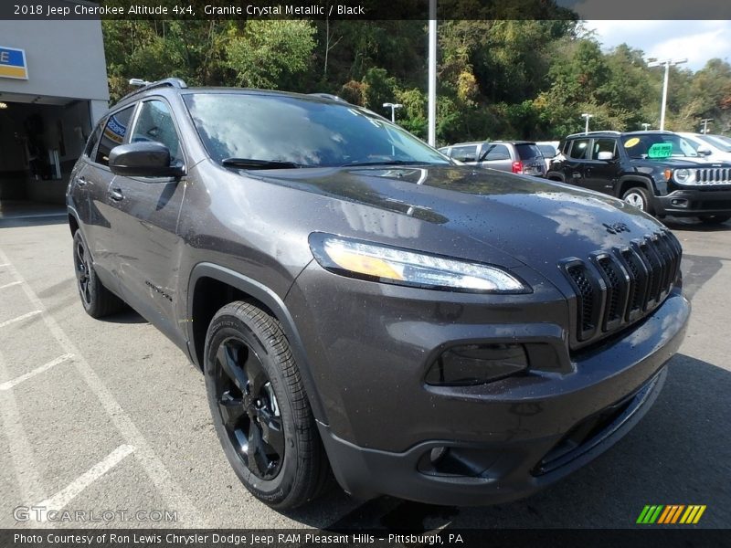 Granite Crystal Metallic / Black 2018 Jeep Cherokee Altitude 4x4