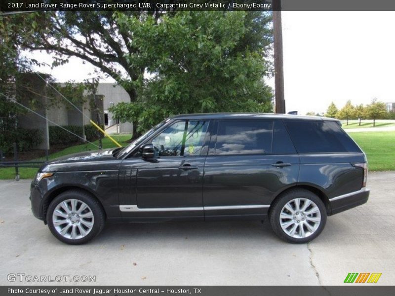 Carpathian Grey Metallic / Ebony/Ebony 2017 Land Rover Range Rover Supercharged LWB