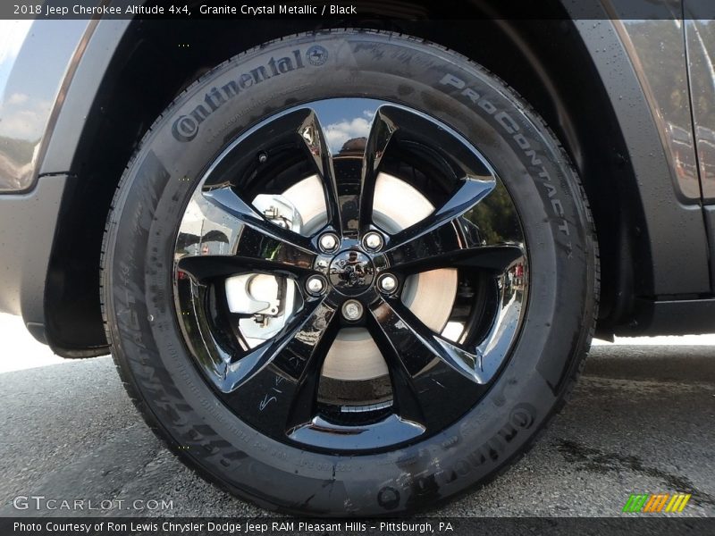 Granite Crystal Metallic / Black 2018 Jeep Cherokee Altitude 4x4