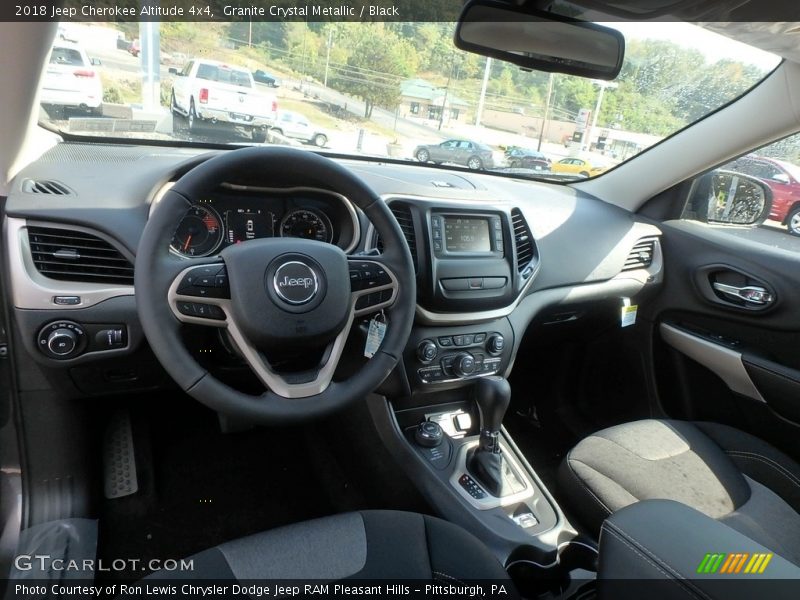 Granite Crystal Metallic / Black 2018 Jeep Cherokee Altitude 4x4
