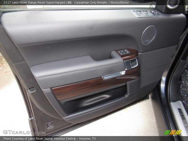 Carpathian Grey Metallic / Ebony/Ebony 2017 Land Rover Range Rover Supercharged LWB