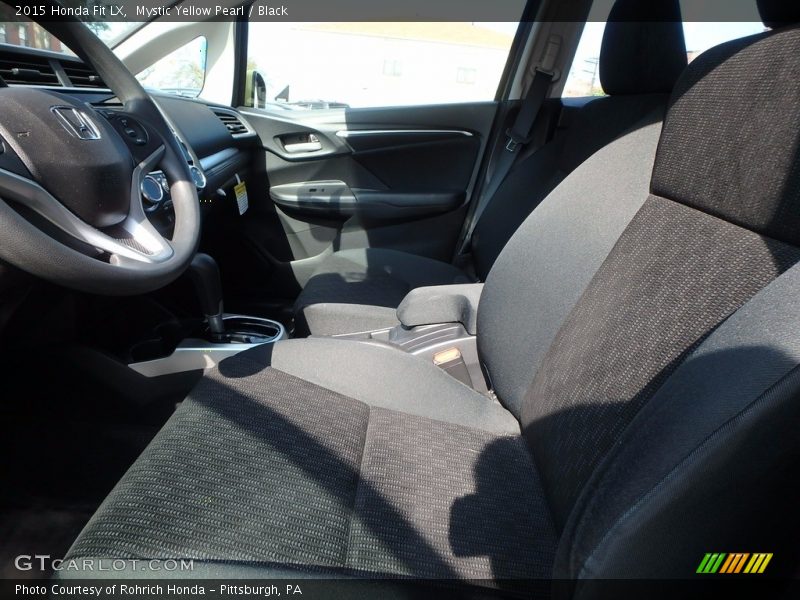 Mystic Yellow Pearl / Black 2015 Honda Fit LX
