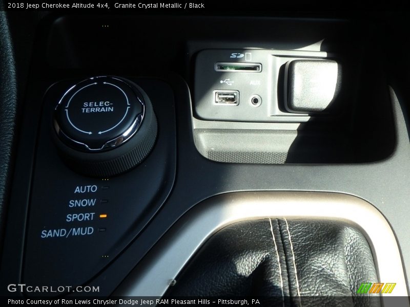 Granite Crystal Metallic / Black 2018 Jeep Cherokee Altitude 4x4