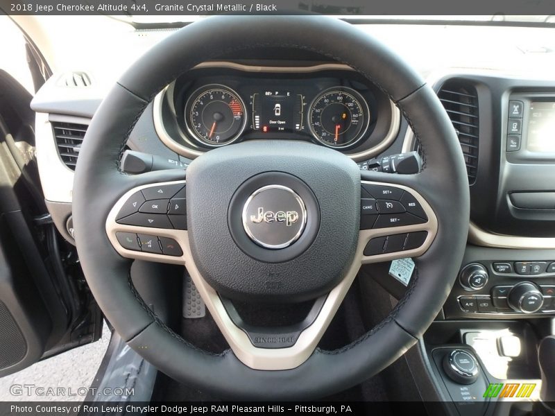 Granite Crystal Metallic / Black 2018 Jeep Cherokee Altitude 4x4