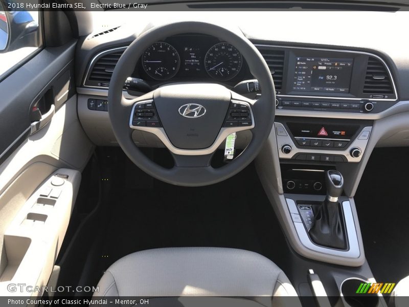 Electric Blue / Gray 2018 Hyundai Elantra SEL