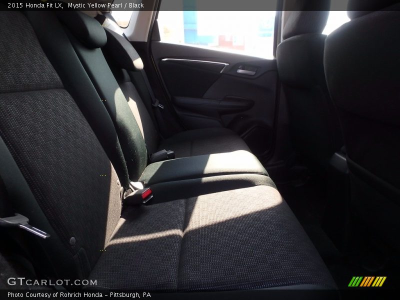 Mystic Yellow Pearl / Black 2015 Honda Fit LX