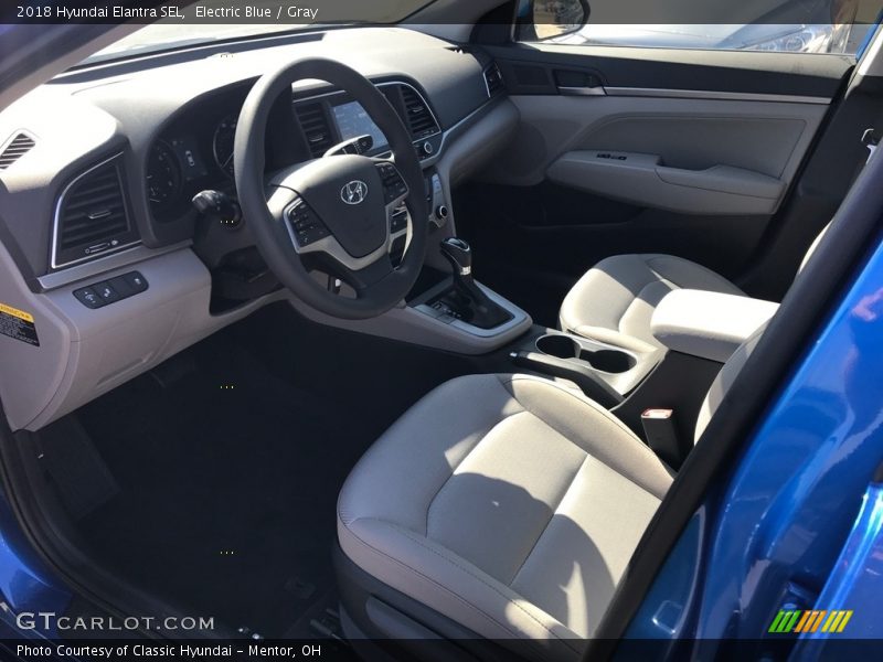 Electric Blue / Gray 2018 Hyundai Elantra SEL