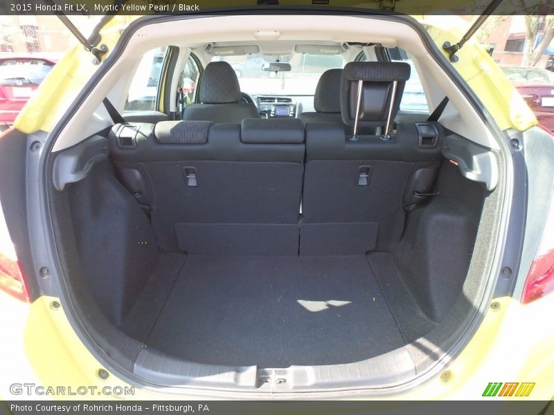 Mystic Yellow Pearl / Black 2015 Honda Fit LX