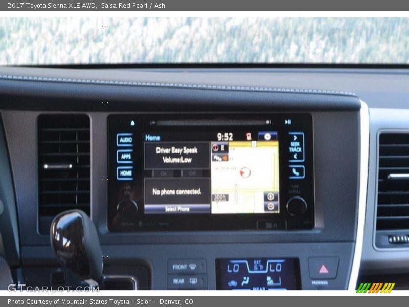 Salsa Red Pearl / Ash 2017 Toyota Sienna XLE AWD