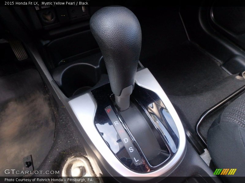 Mystic Yellow Pearl / Black 2015 Honda Fit LX