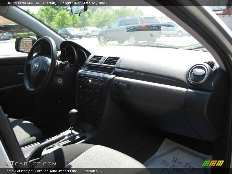 Sunlight Silver Metallic / Black 2006 Mazda MAZDA3 i Sedan