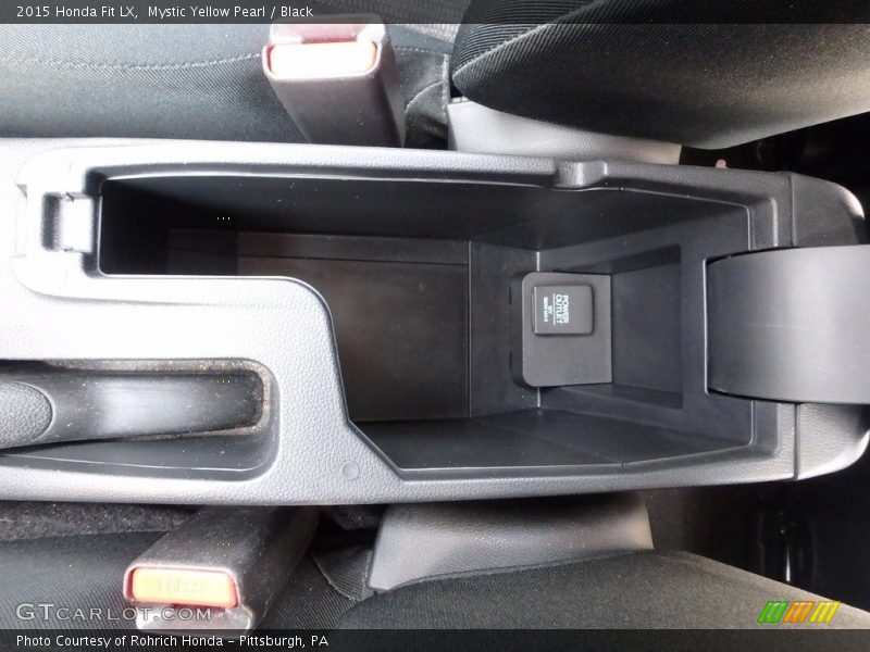 Mystic Yellow Pearl / Black 2015 Honda Fit LX