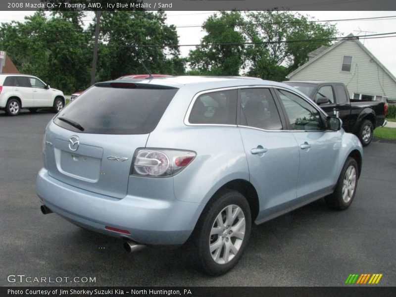 Icy Blue Metallic / Sand 2008 Mazda CX-7 Touring AWD