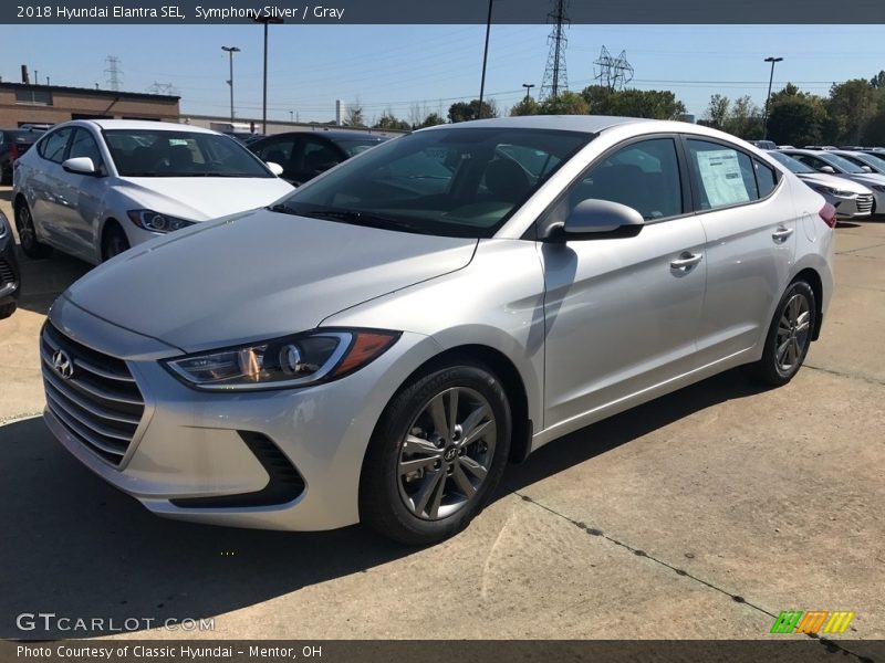 Symphony Silver / Gray 2018 Hyundai Elantra SEL