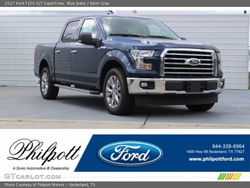Blue Jeans / Earth Gray 2017 Ford F150 XLT SuperCrew