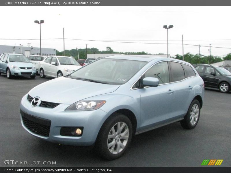 Icy Blue Metallic / Sand 2008 Mazda CX-7 Touring AWD