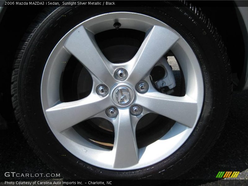 Sunlight Silver Metallic / Black 2006 Mazda MAZDA3 i Sedan