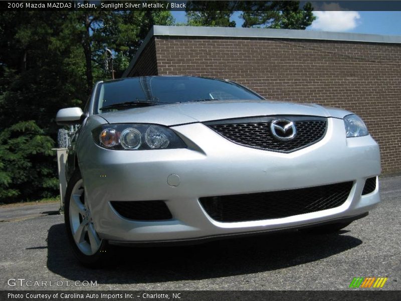 Sunlight Silver Metallic / Black 2006 Mazda MAZDA3 i Sedan