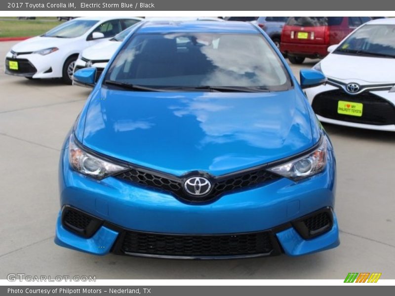 Electric Storm Blue / Black 2017 Toyota Corolla iM