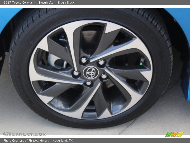 Electric Storm Blue / Black 2017 Toyota Corolla iM