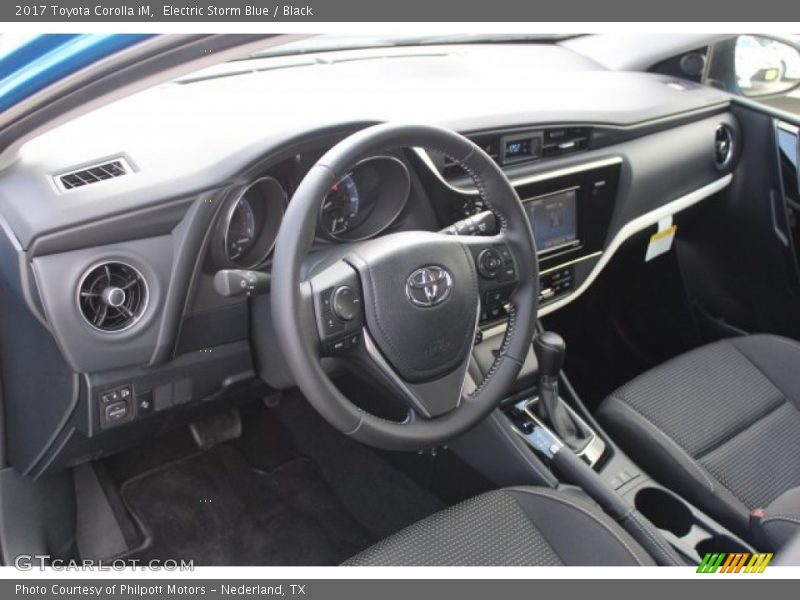 Electric Storm Blue / Black 2017 Toyota Corolla iM
